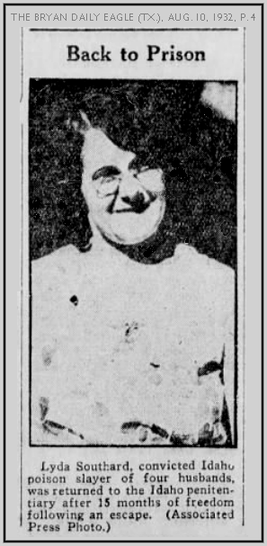 Lyda Southard caught newspaper photo