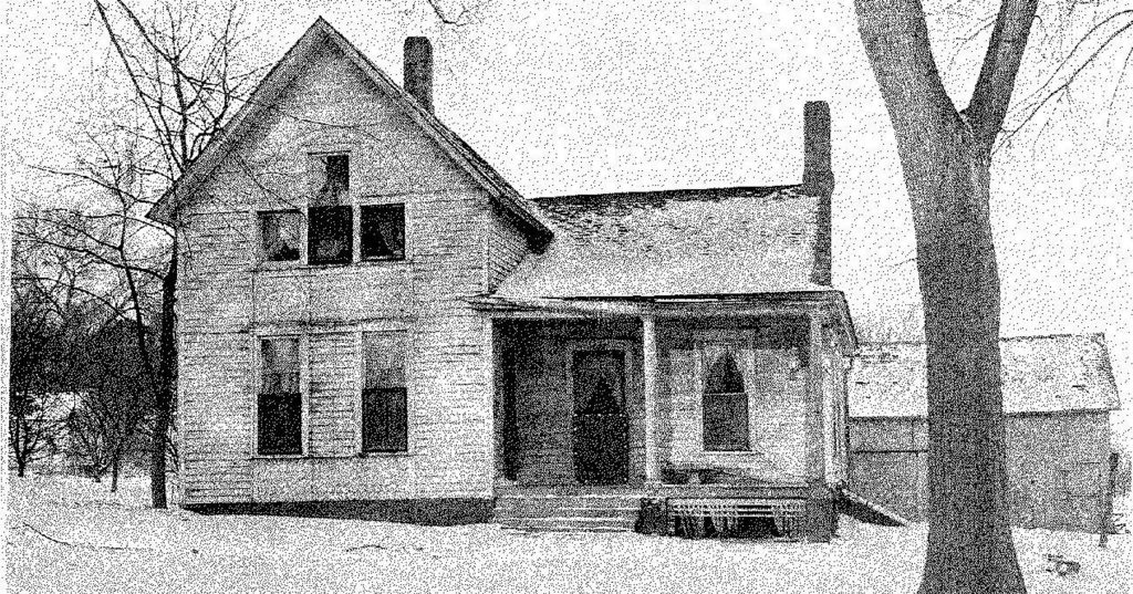 The Moore family home where the villisca axe murders took place.
