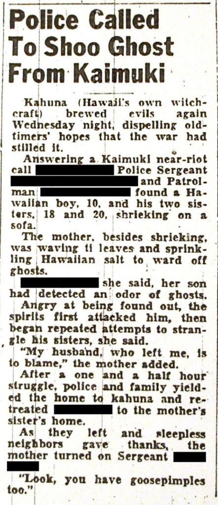 Kaimuki house attack newspaper article